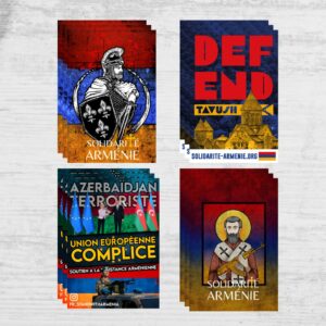 40 Autocollants exclusifs Solidarité Arménie